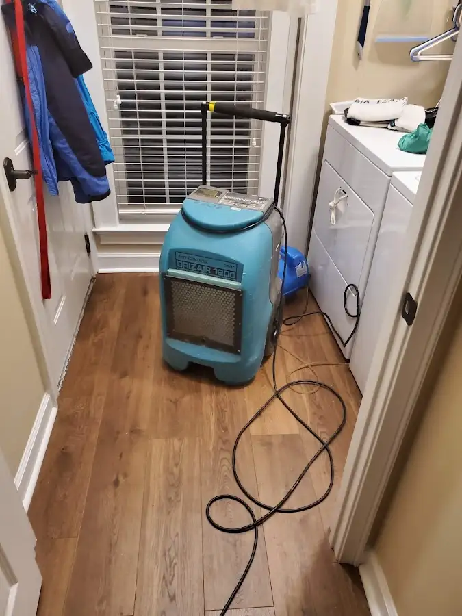 Commercial dehumidifier deployed for Flood Damage Cleanup in Winder